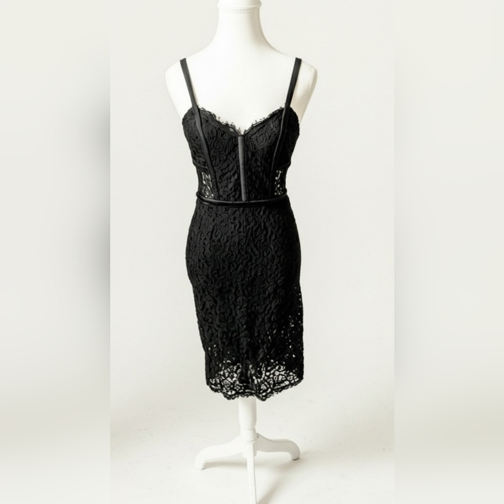 Elegant Black Lace Dress